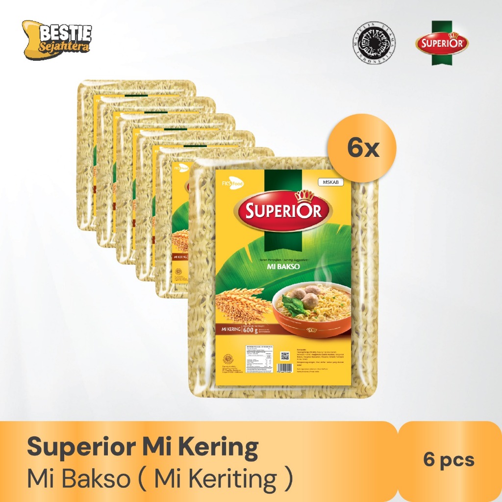 

Paket Bundling - Superior - Mie Bakso - 1 Bal - 40 Keping - 50gr