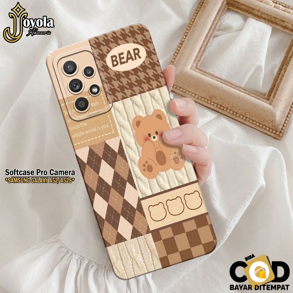 JOYOLA Case Samsung Galaxy A52/A52S Fashion Case Kartun Softcase Samsung Galaxy A52/A52S Pro Camera 
