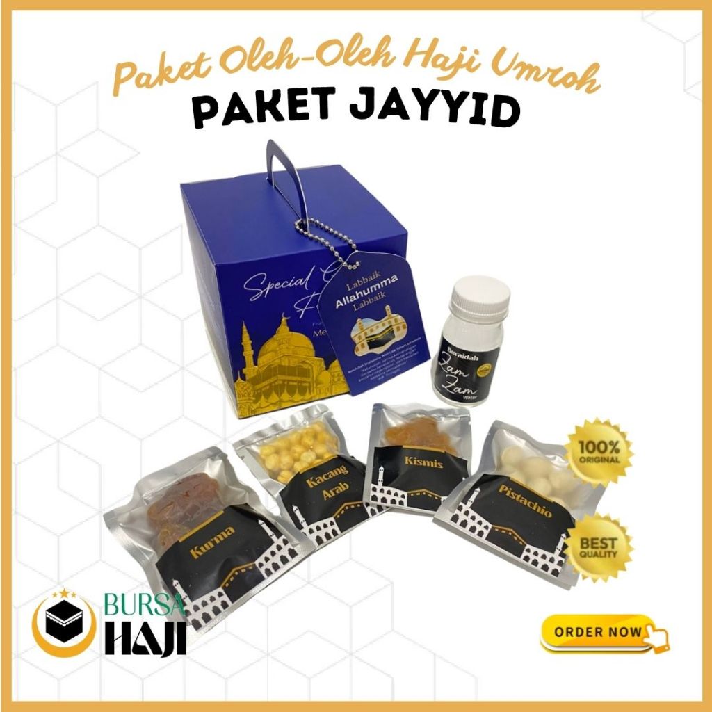 

PAKET OLEH OLEH HAJI DAN UMROH EKSKLUSIF JAYYID/PAKET OLEH OLEH PREMIUM