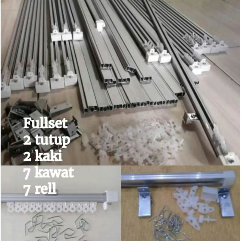 BESI GORDEN BATANG BALOK BATANG GORDEN KOTAK ALUMUNIUM FULL SET