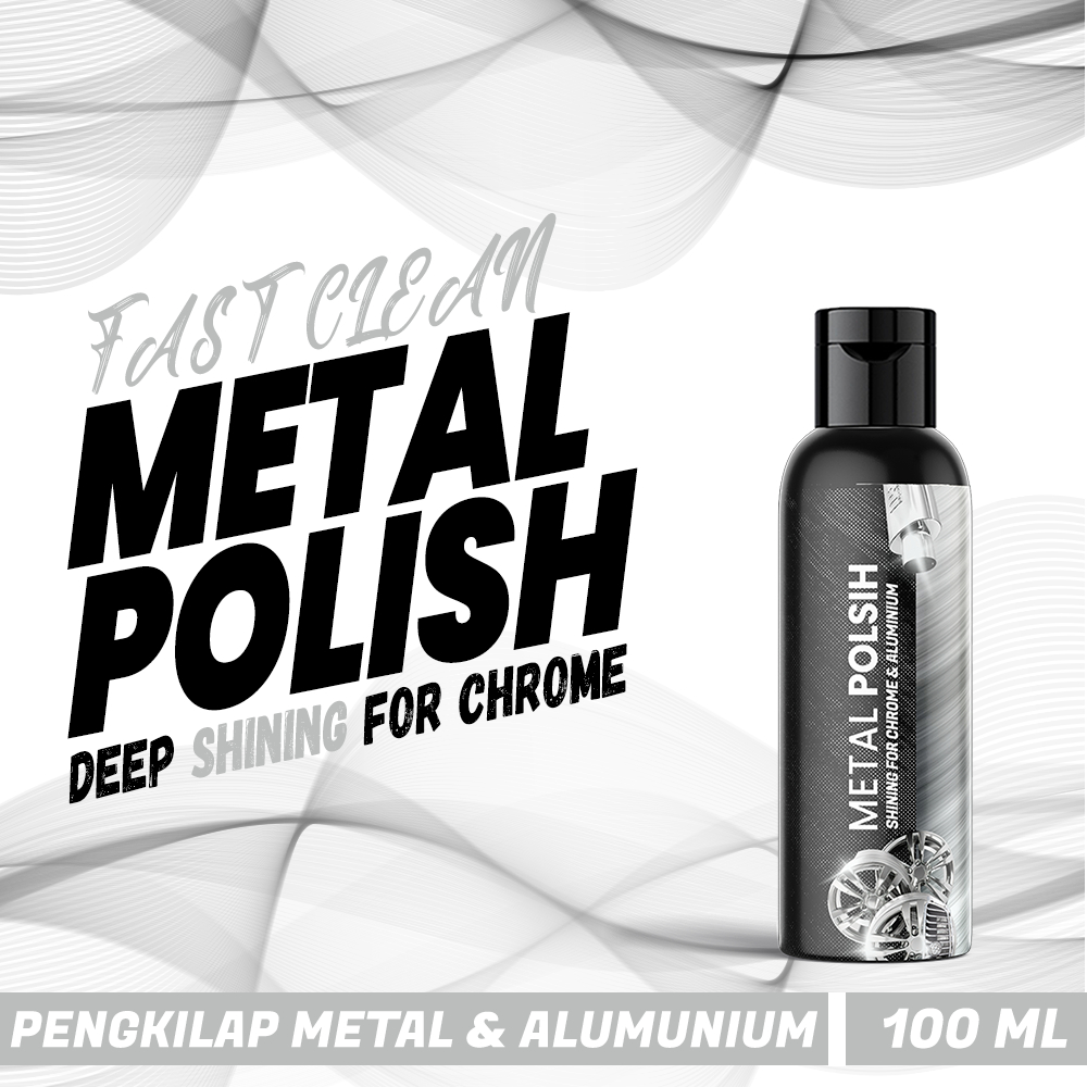 (K018) Metal Polish Poles Pengkilap Aluminium Logam Perak Nikel Krom Kuningan Blok Mesin Motor Mobil