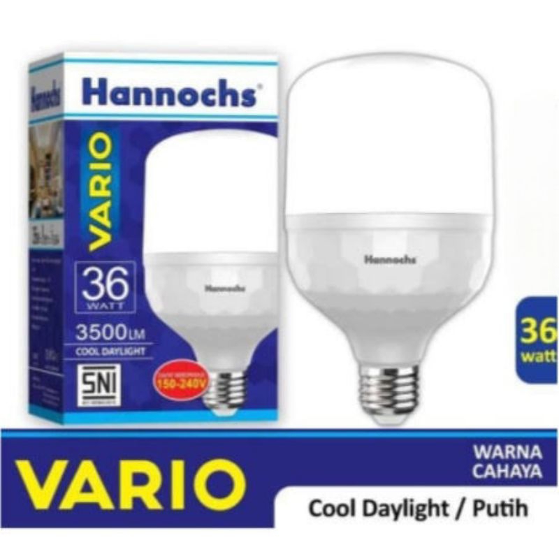 HANNOCHS LAMPU BOHLAM LED VARIO 36 WATT CAHAYA PUTIH / LAMPU HANNOCHS VARIO 36 WATT / LAMPU TERANG /
