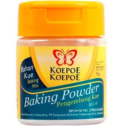 

Koepoe Koepoe Baking Powder 45 Grm / Baking Powder 45 grm / Koepoe Koepoe