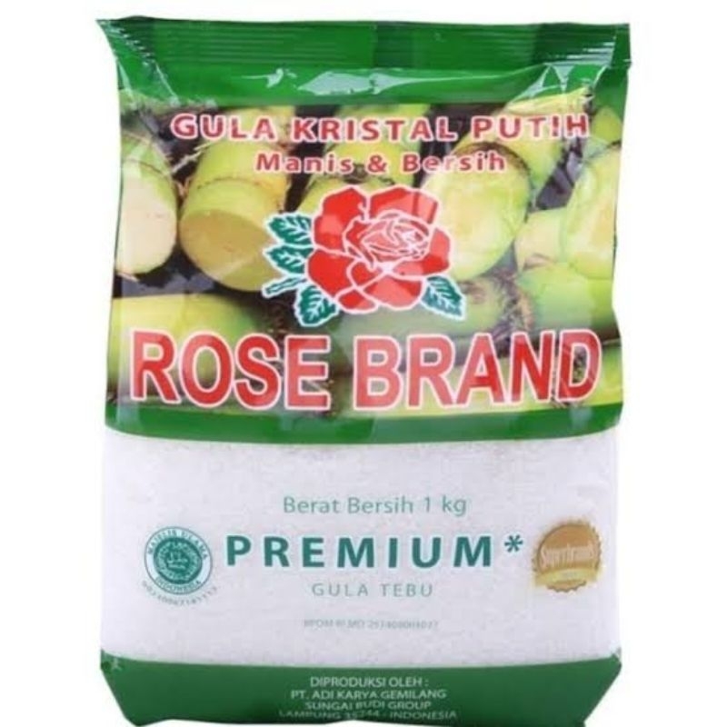 

GULA PASIR ROSE BRAND PREMIUM | Hijau | 1 Kg