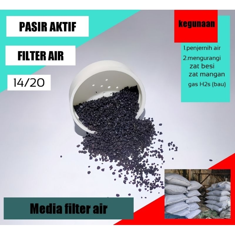 pasir aktif  pasir aktif media filter air  pasir aktif 25kg  pasir aktif 1zak