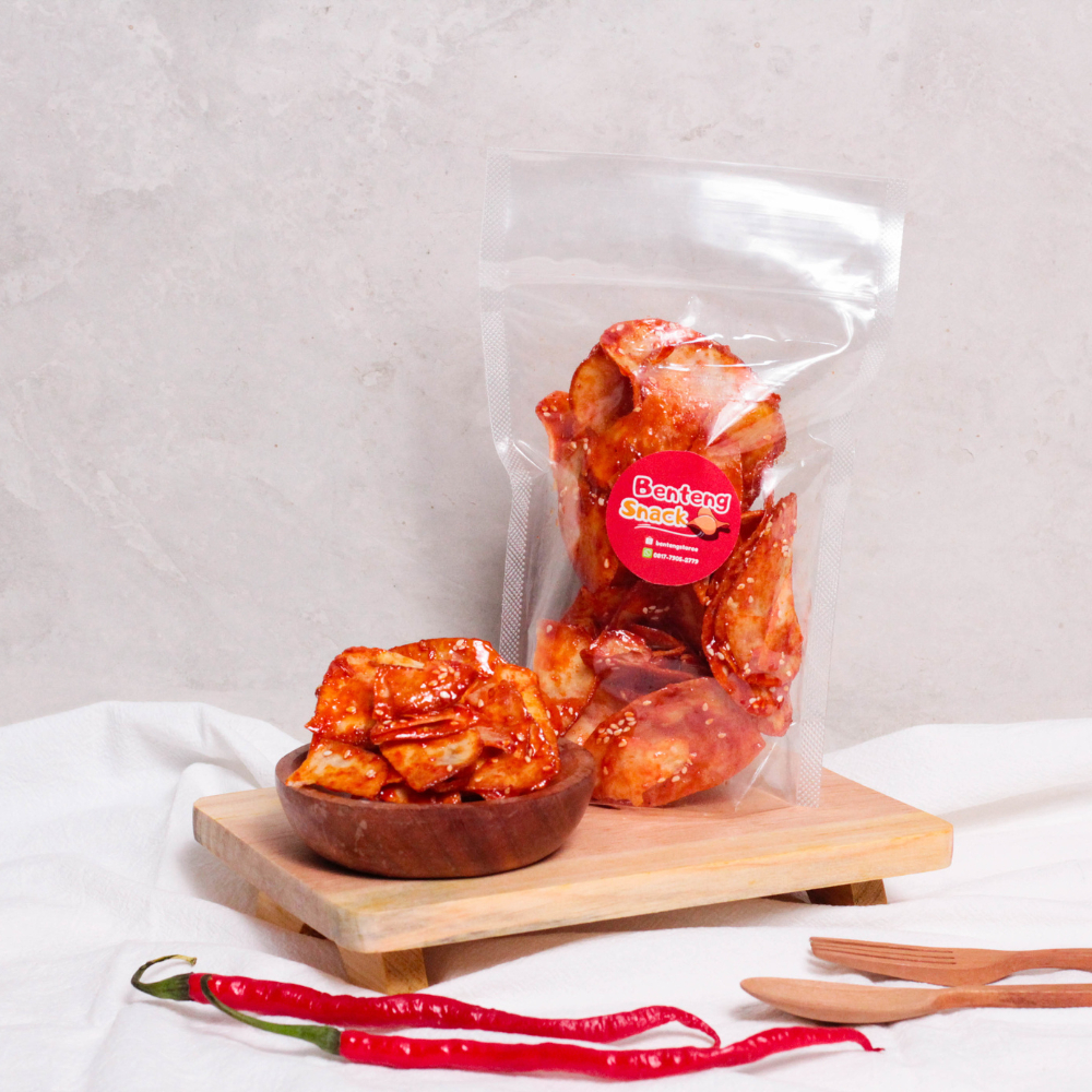 

Keripik Singkong Balado Wijen Premium (125 gr) - Benteng Snack