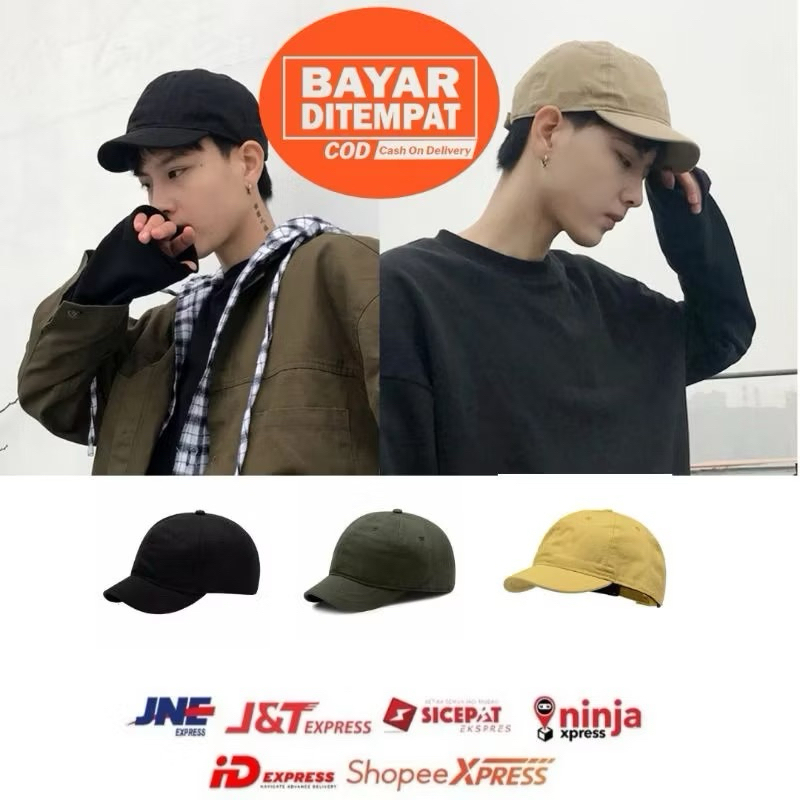 TOPI POLOS LIDAH PENDEK CLASSIC JAPAN STYLE / TOPI BASEBALL KOREA LIDAH PENDEK