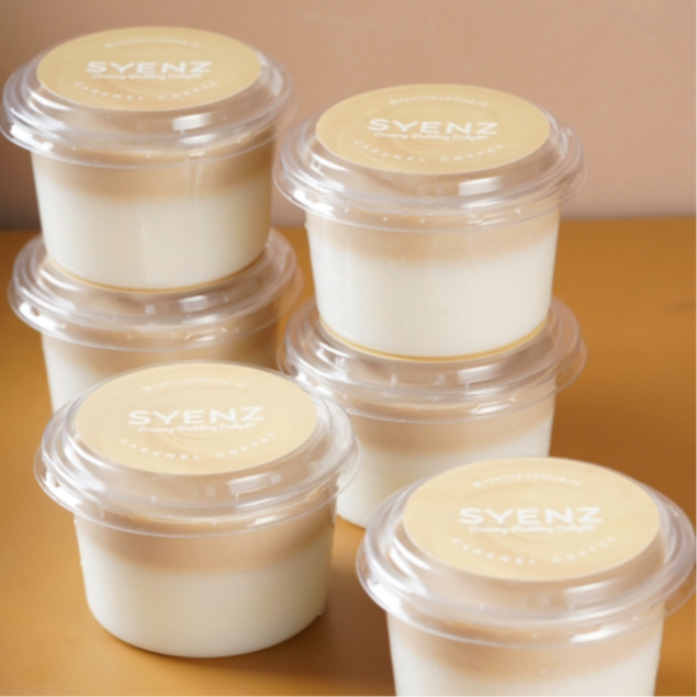 

6 CUPS Pudding dengan Caramel Coffee Vla