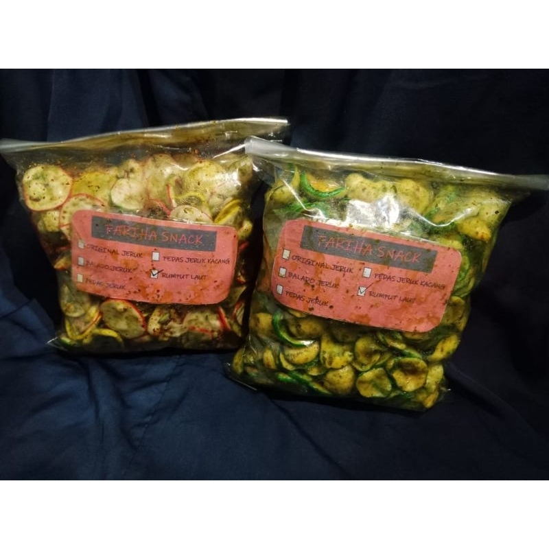 

keripik ciblak super lejat guri&pedas aroma wangi daun jeruk 250grm