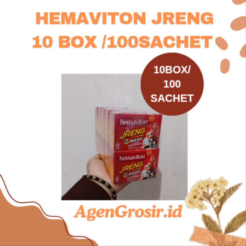 

A Grosir - Hemaviton Jreng isi 10 box/ 100 sachet