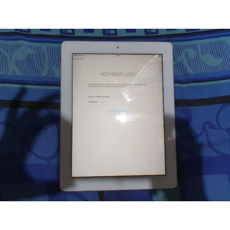 Ipad 2 A1396 Minus Lupa Icloud Untuk Bahan