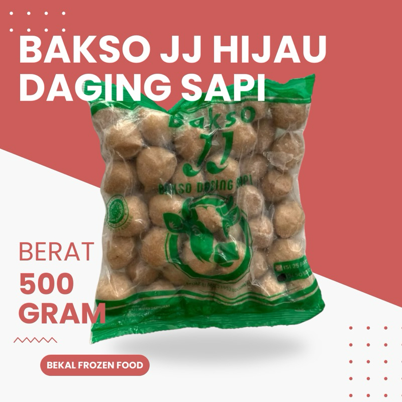 

Bakso JJ Hijau Daging Sapi isi 50