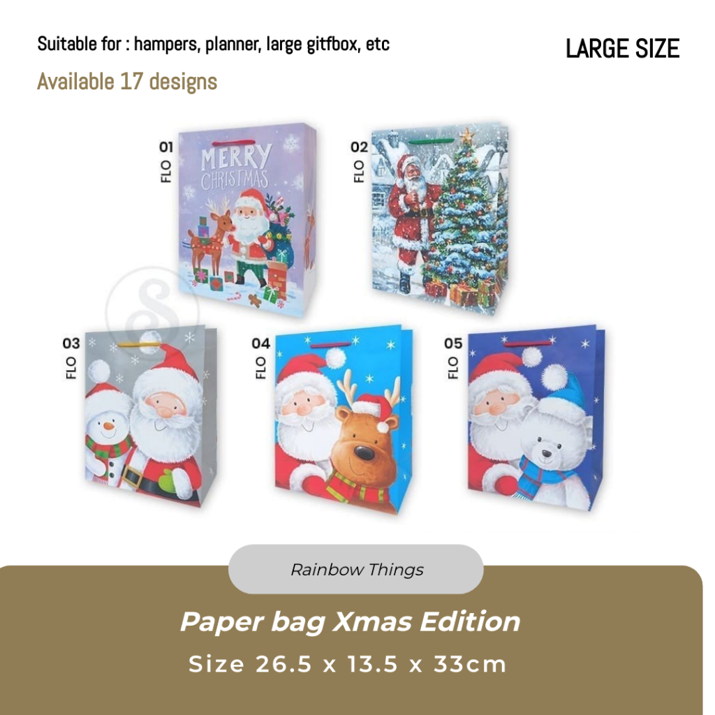

Paper bag Natal Santa uk 26.5 x 13.5 x 33cm (L)