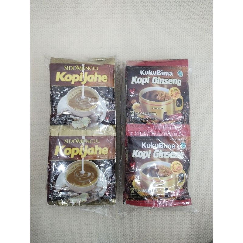 

Kopi Ginseng & kopi jahe 26gr 10bks/pack