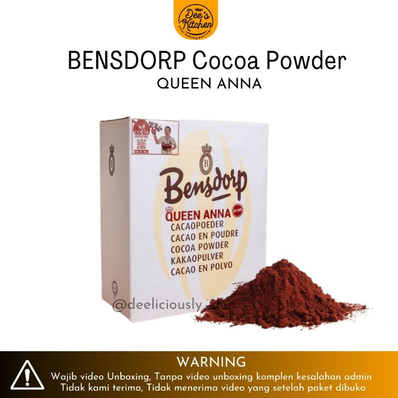 

Bensdrop Coklat Bubuk Repack 1kg / Bensdorp Cocoa Powder