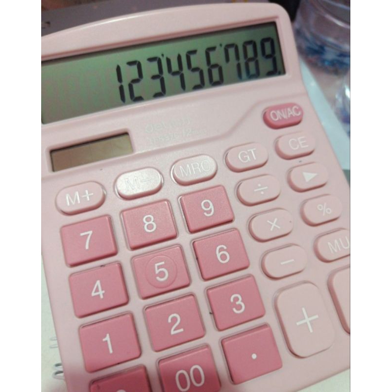 

Deli Kalkulator Pink 12 Digit