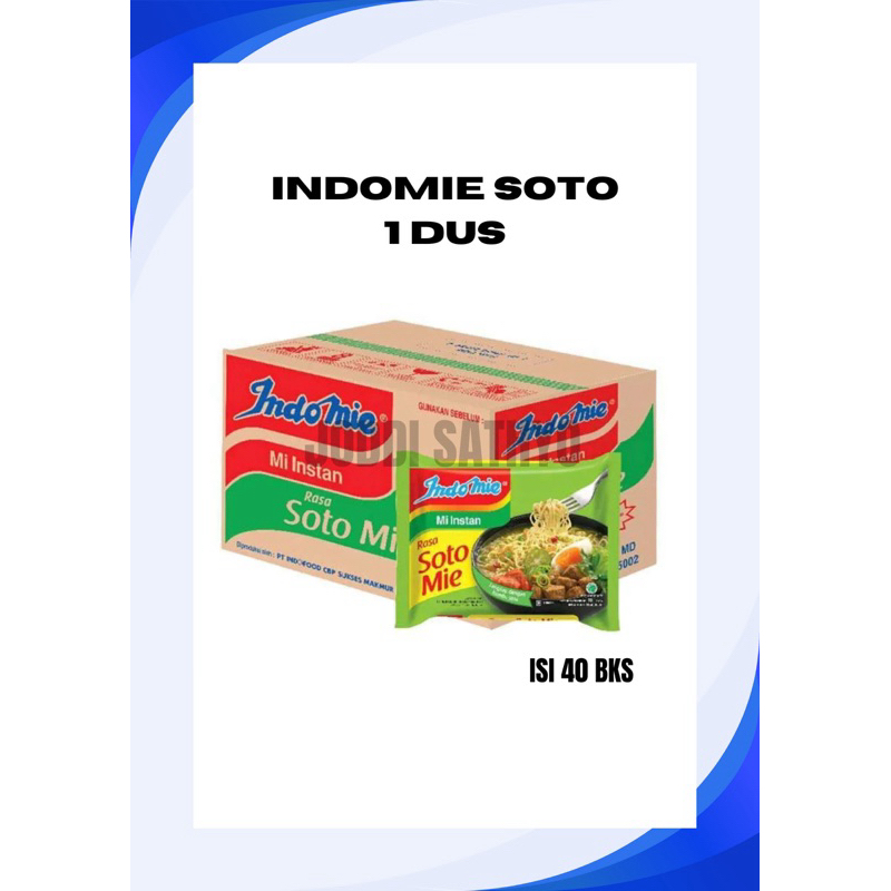 

INDOMIE SOTO 1 DUS ISI 40