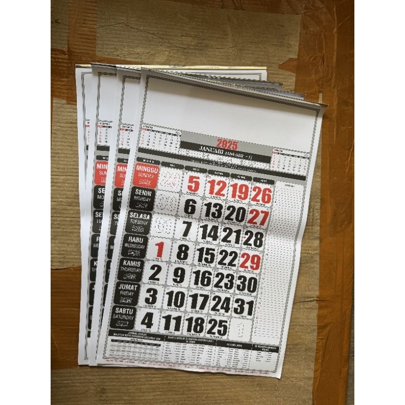 

KALENDER DINDING TAHUN 2025 UKURAN KECIL 32 x 50 CM MURAH!!!