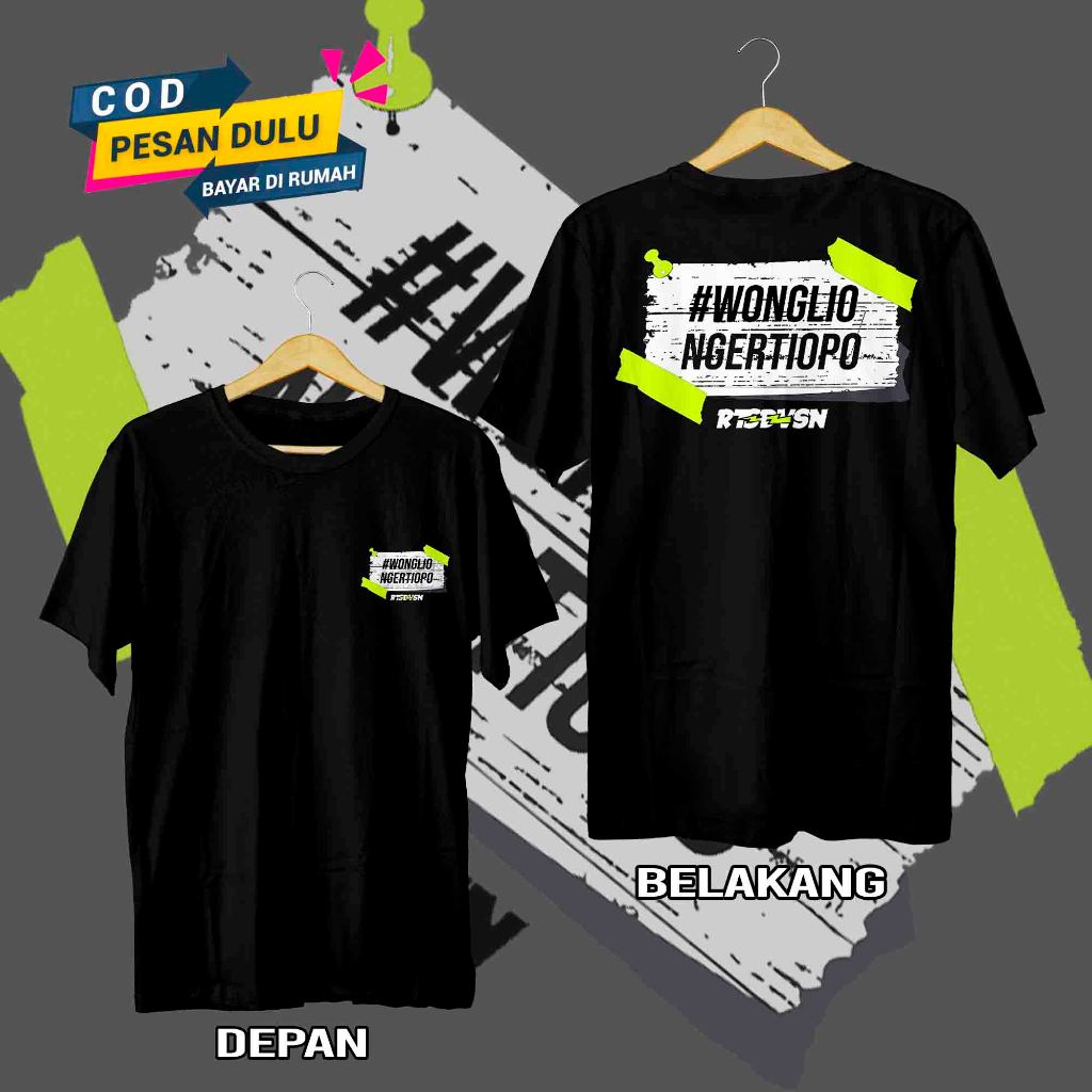 Baju Kaos Rtsdvsn wong liyo ngerti opo v1 Lengan Pendek Pria Premium M L XL tshirt rts racing