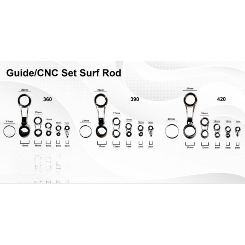 ring set CNC joran surf 360 390 420