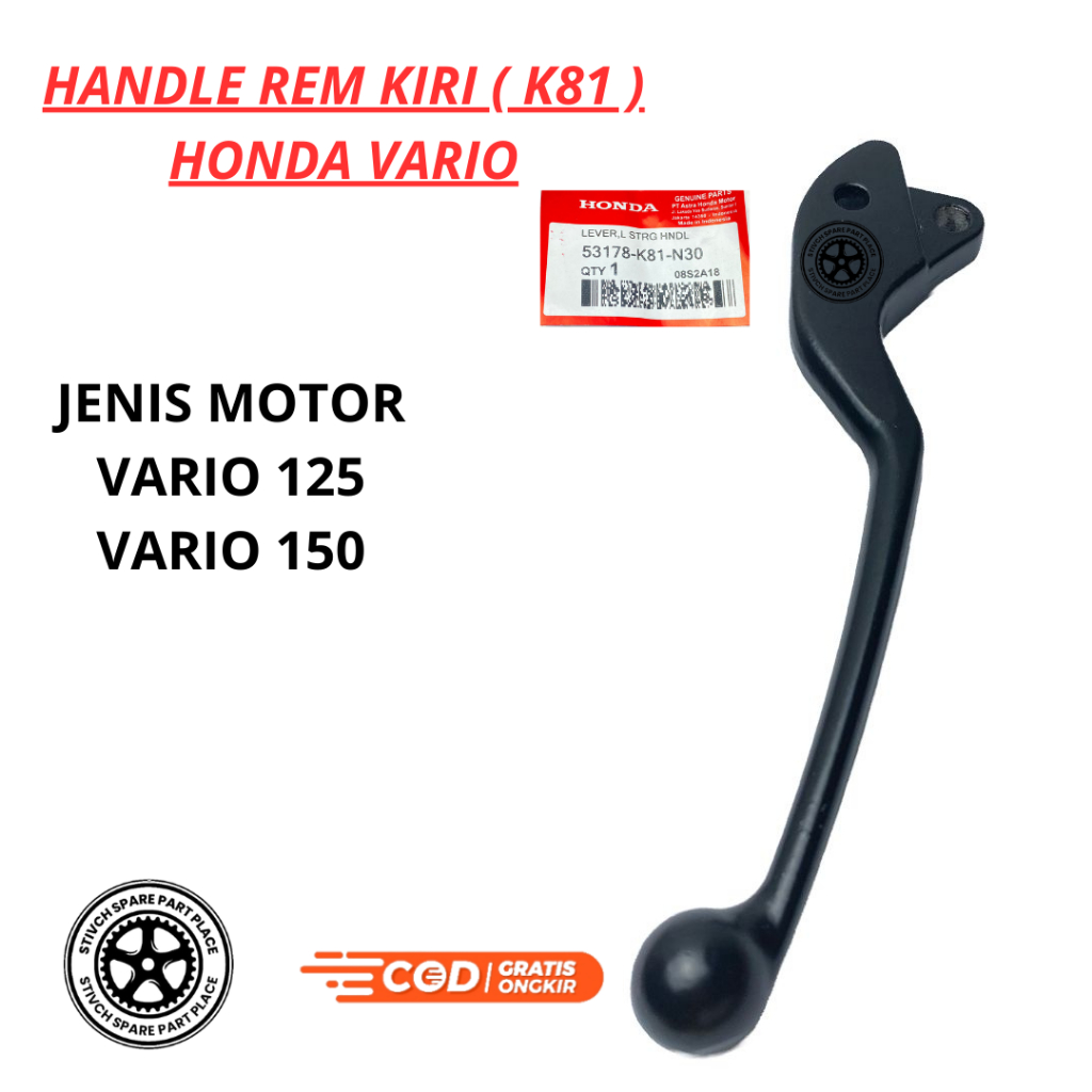 HANDLE REM KIRI VARIO 125 / VARIO 150 / HANDLE REM KIRI TUAS REM HONDA VARIO 125/150( K81 )