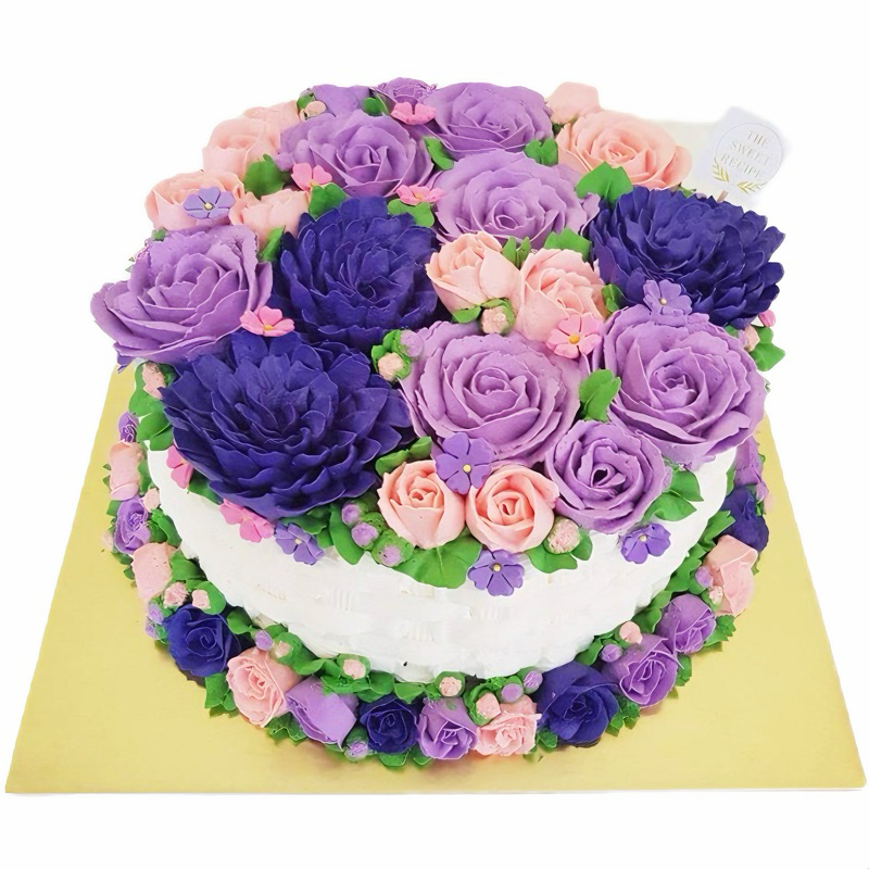 

Cake Flower Purple Garden