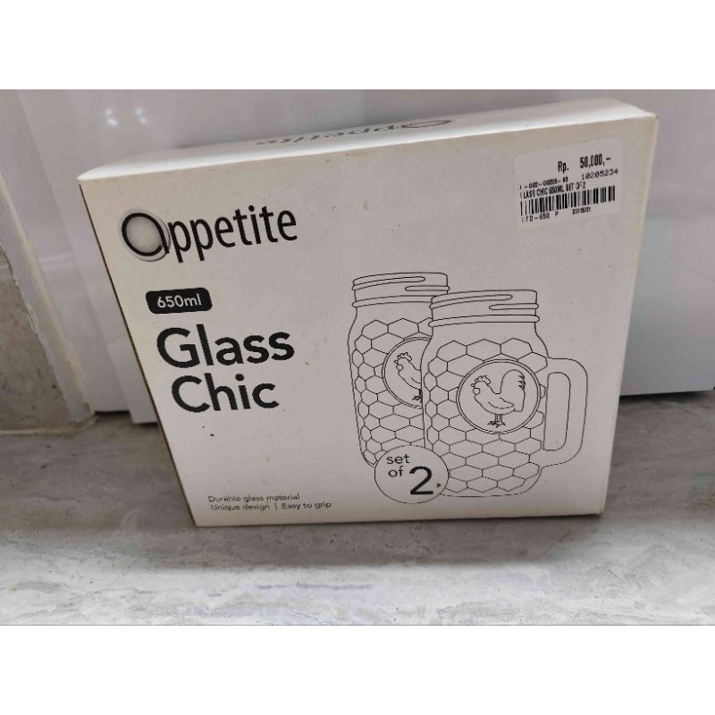 Oppetite Set Kaca Chuc 650ml 2 pcs