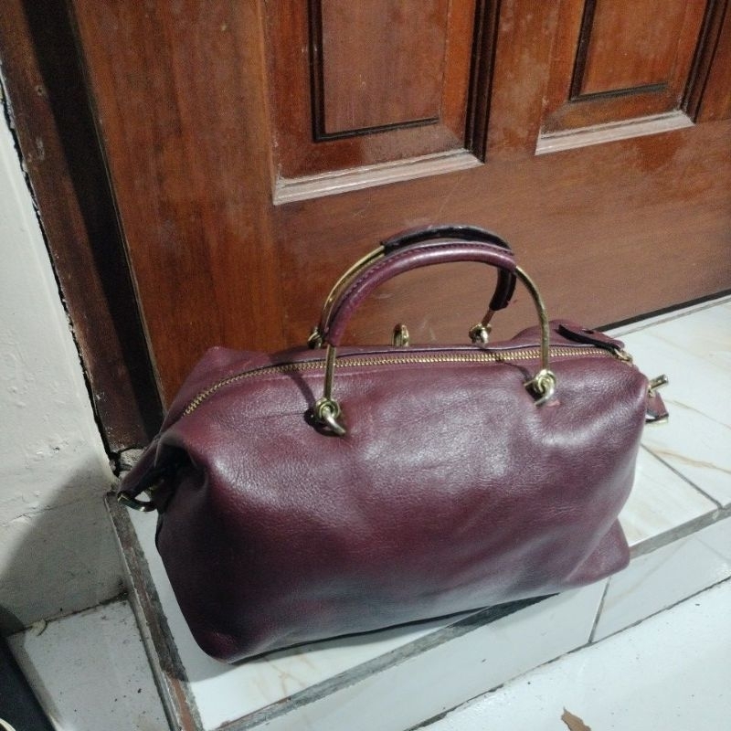 

mulberry maroon kulit asli mntul, brg mewah brand mahal