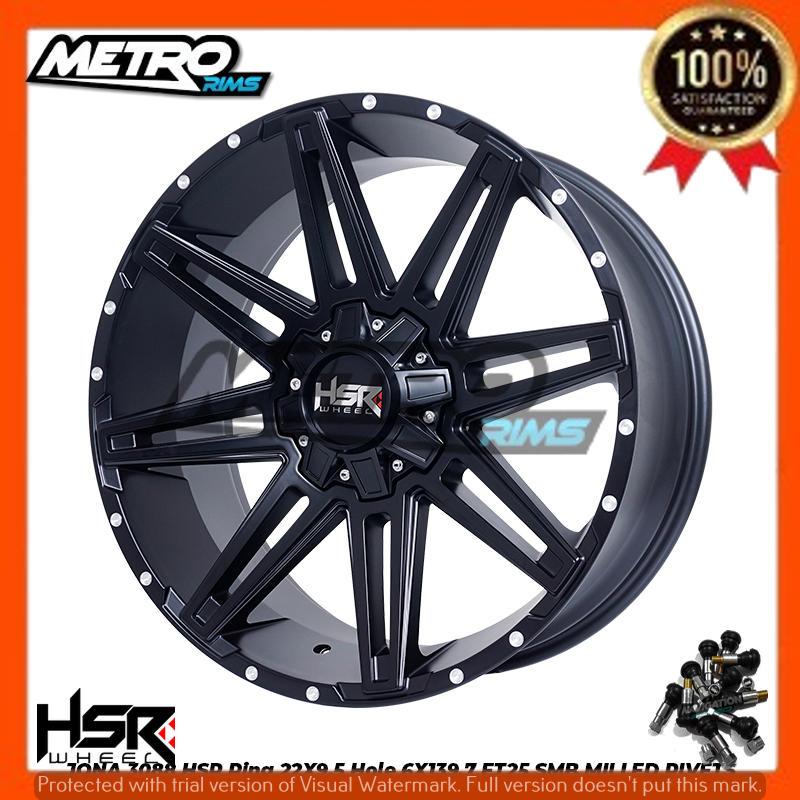 PELEK VELG RACING MODEL OFFROAD RING 22 R22 HSR JONA COCOK UNTUK MOBIL FORTUNER PAJERO TRITON DLL
