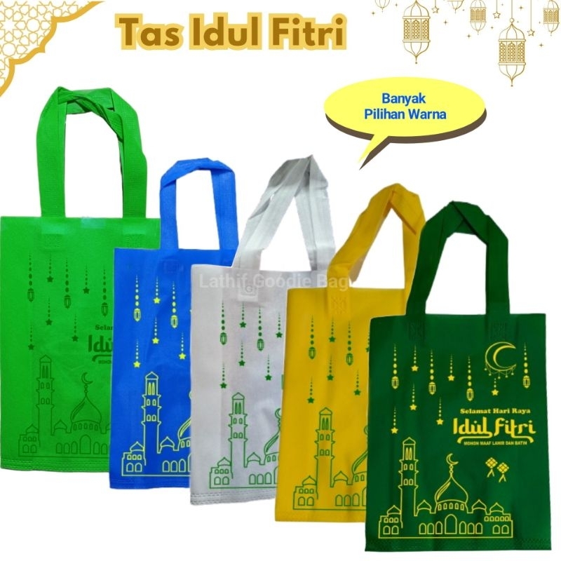 

(Lusinan) Tas Hampres 25x35 & 30x40 Lebaran Goodie Bag Spunbond (MASJID)