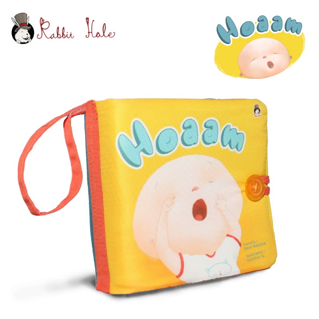 Rabbit Hole hoaam buku bantal bayi 0 6 bulan kain rabbithole