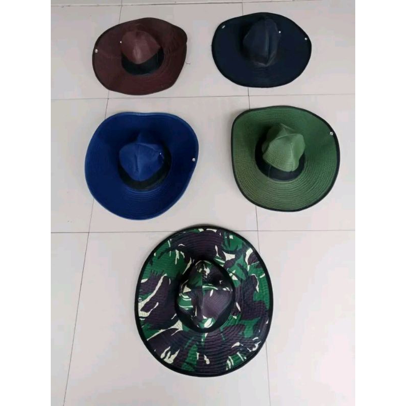 Topi Meksiko daun besar/Topi Koboy/Topi berkebun/Topi petani/Topi pantai