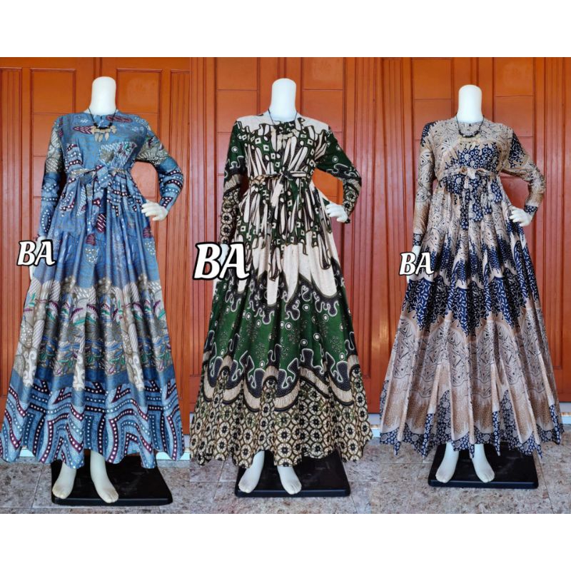 Gamis Jumbo Ld130 Ld140 Gamis Batik Jumbo Terlaris Sarimbit BigSize