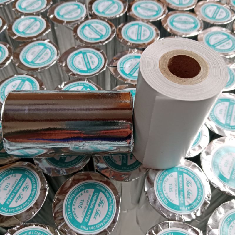 

Kertas thermal ATM paket 10 roll ukuran 80x50 mm