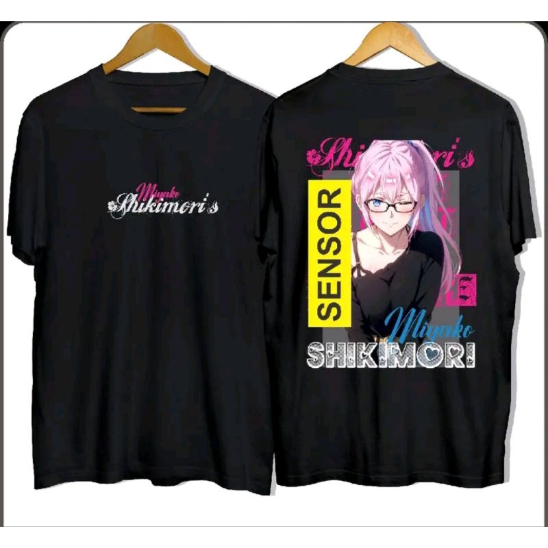 kaos t-shirt unisek Miyake shikimori distro top periawanita