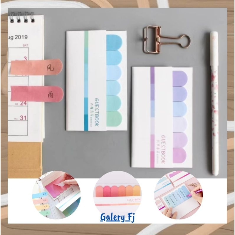 

STICKY NOTES AESTETIC / PEMBATAS BUKU AESTETIC / LABEL PENANDA BUKU