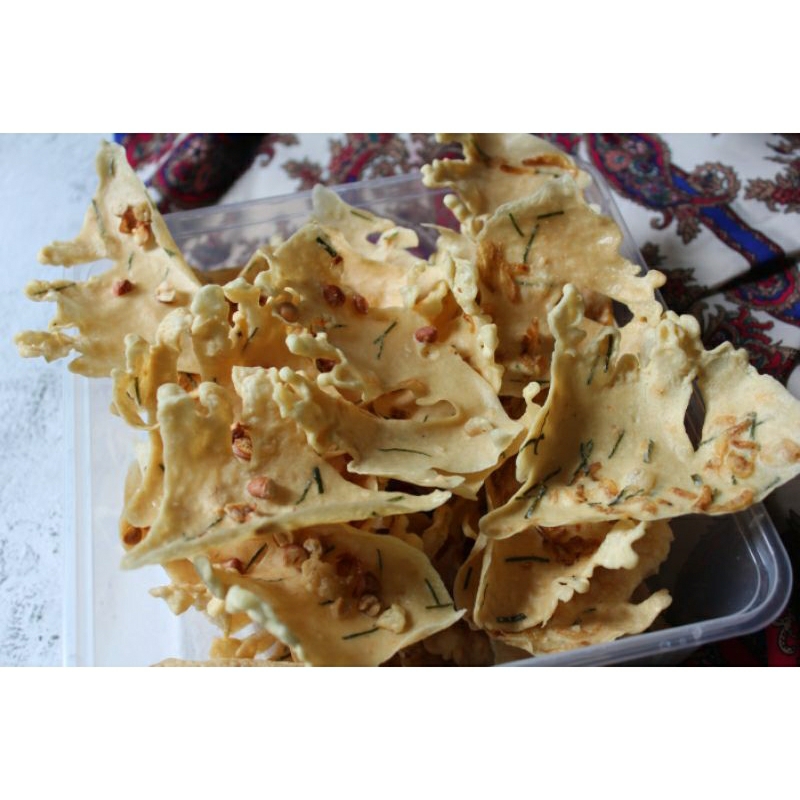 

Peyek Kacang Daun Jeruk/Peyek Rebon Daun Jeruk 100 gr
