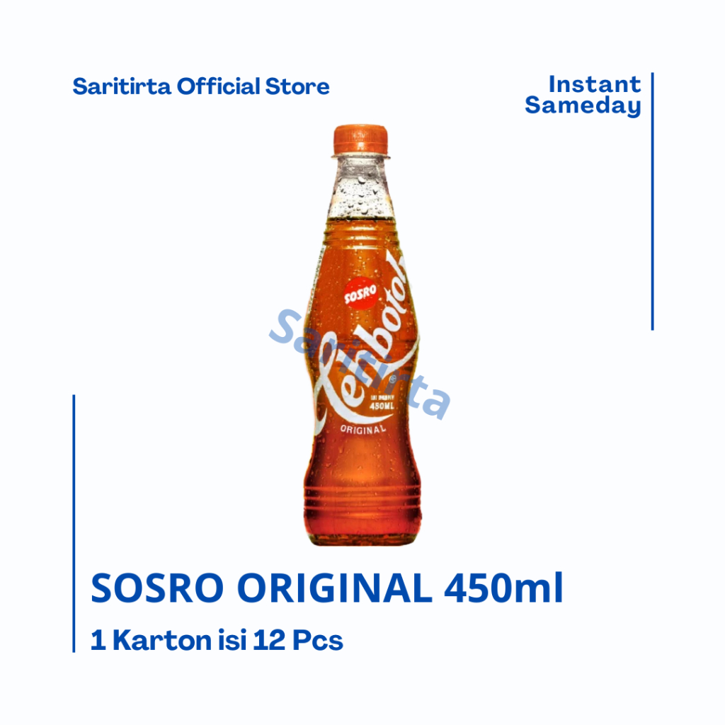 

TEH BOTOL SOSRO PET 450ml isi 12