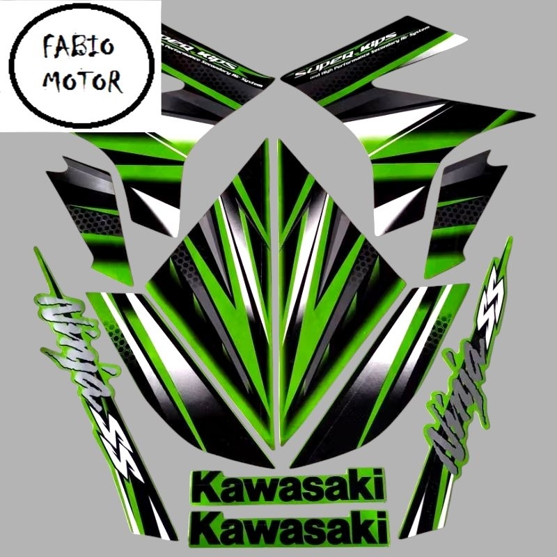 striping kawasaki ninja ss 2013 hijau