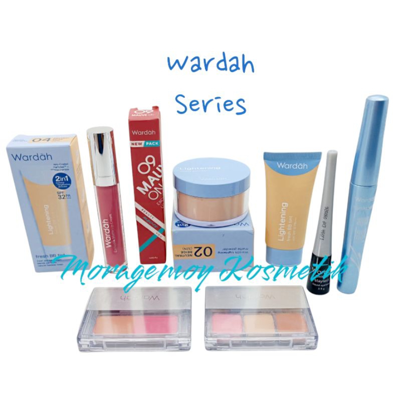 Wardah Paket Makeup Series BB Cream, Bedak Tabur, Lipstik Dll
