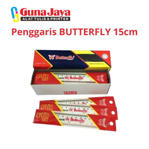 

PENGGARIS BUTTERFLY 15CM - PENGGARIS UKURAN 15CM