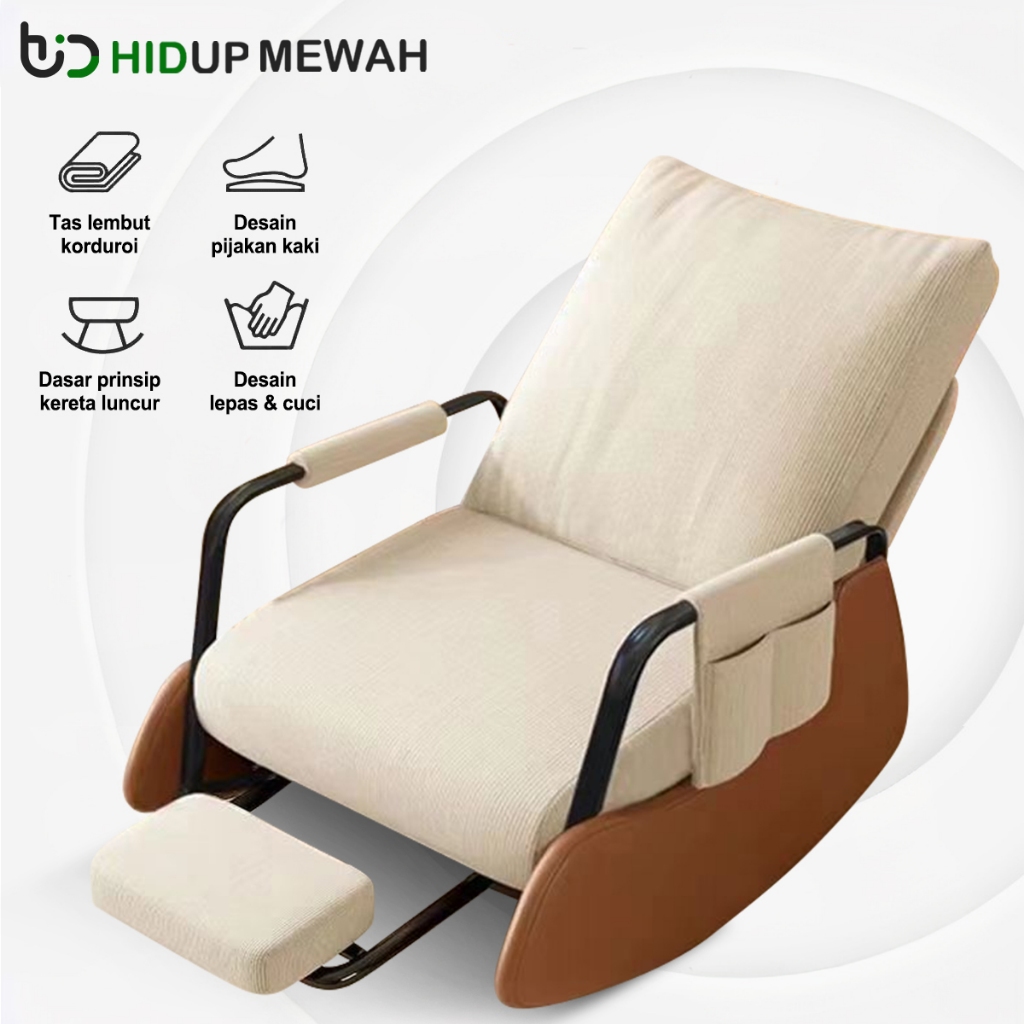 Kursi Goyang Sofa Ruang Tamu Kursi Sofa Lipat Multifungsi Sofa Bed Minimalis Sofabed Tidur Kursi Sof