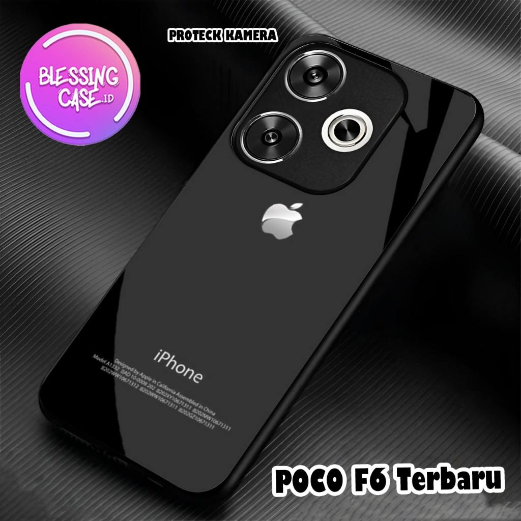 [BSC-85] Softcase Glass Kaca Akrilik POCO F6 Terbaru - Kesing POCO F6 Terbaru - Case Handphone POCO 