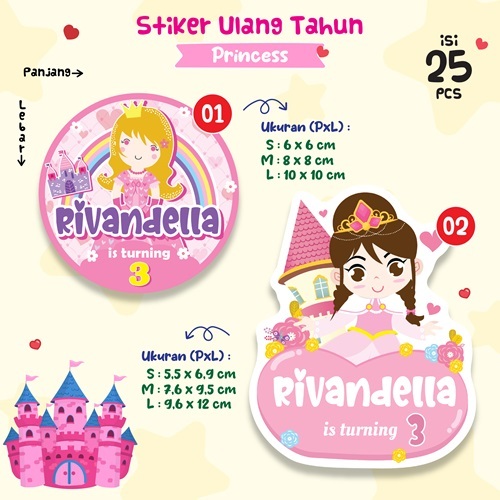 

STIKER LABEL ULANG TAHUN / BIRTHDAY STICKER CUSTOM (ISI 25PCS)