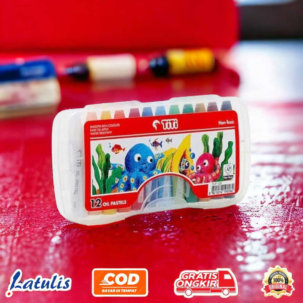 

Crayon Titi 12 Warna / Oil Pastel Titi 12 Colors / Original Titi