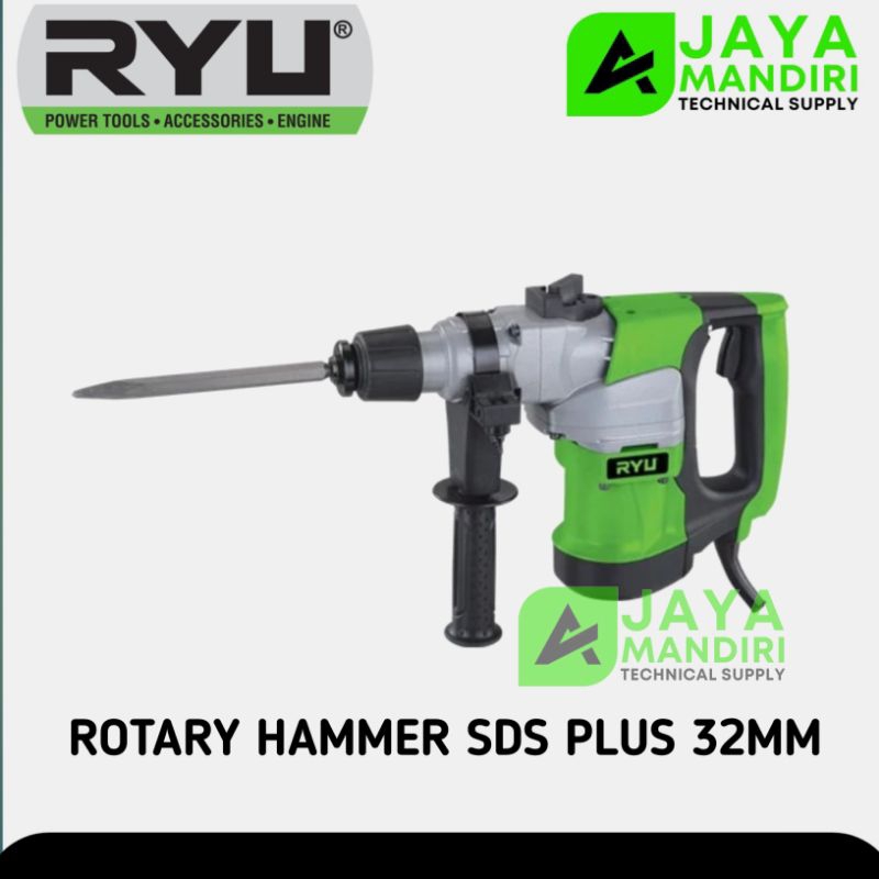 Mesin Bor Bobok Beton 32 mm RYU RRH 32 Rotary Hammer SDS Plus RYU RRH32 RYU RRH-32