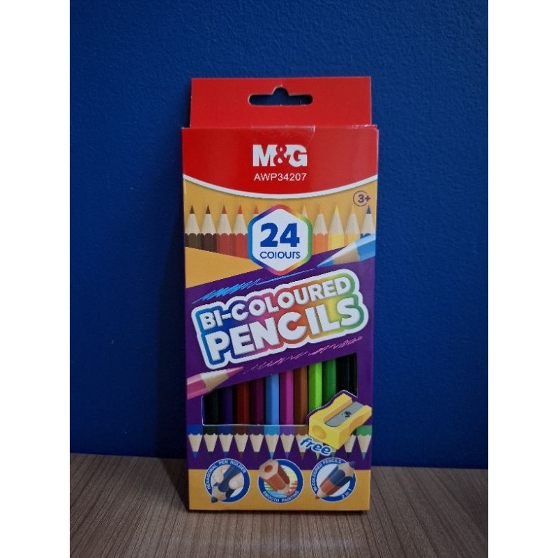 

Bi-Coloured Pencils - Pensil Dua Warna Balita Washable Creativity Kit Anak Kids Activity Educational Toys