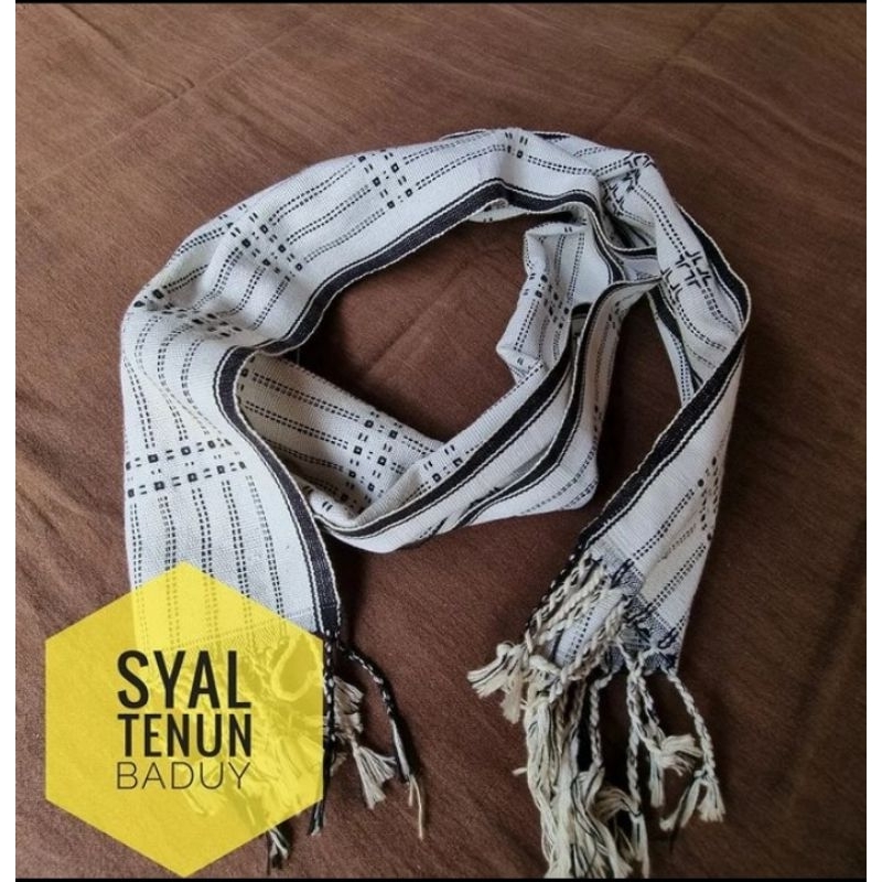 syal tenun baduy asli tenunan suku baduy