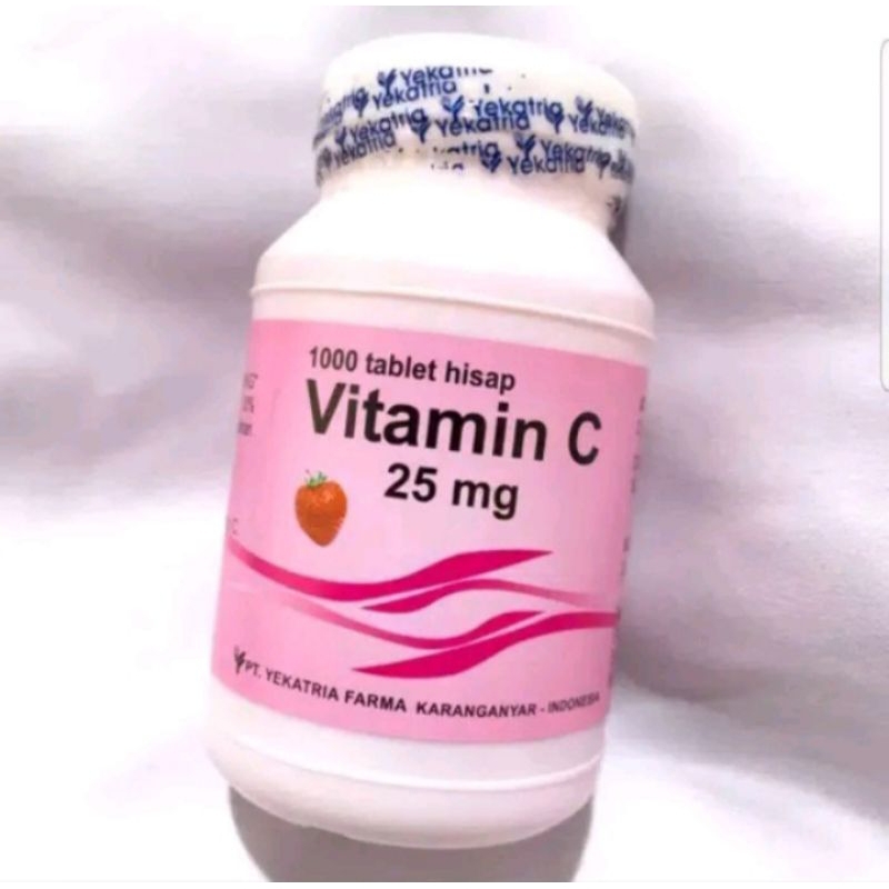 Vitamin C yekatria isi 1000 rasa strawberry