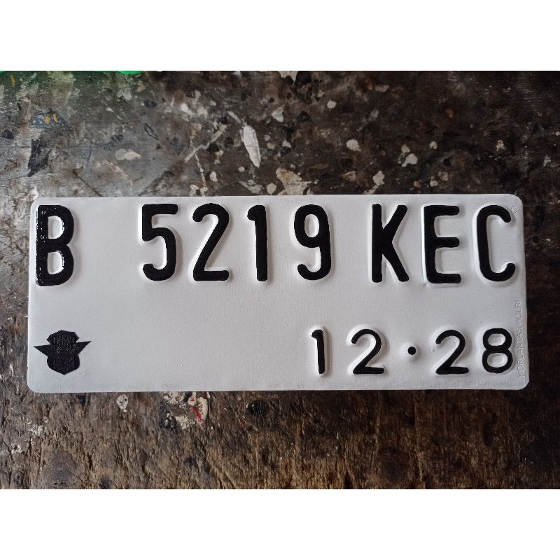 Plat nomer motor model baut tanam standar bahan ori